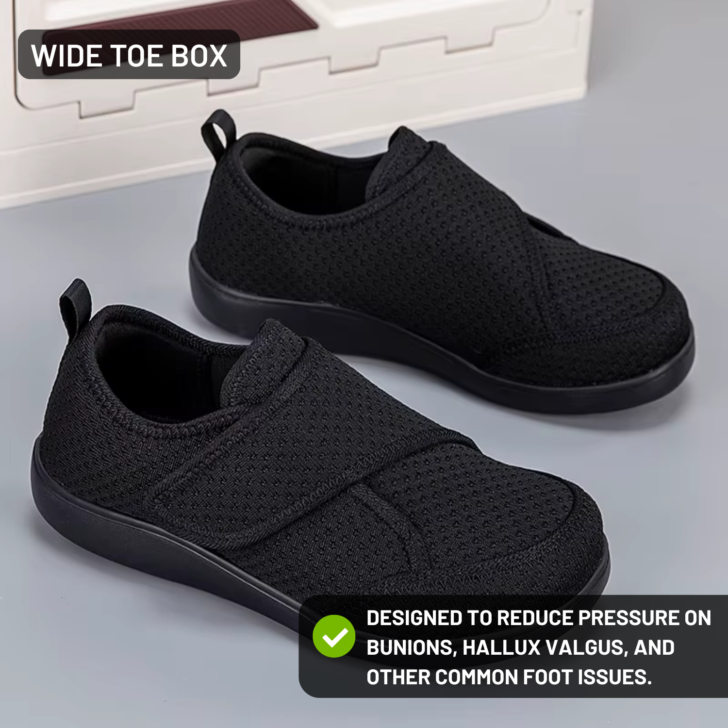 Strivon Flex Ease – Adjustable Comfort for Wide & Sensitive Feet