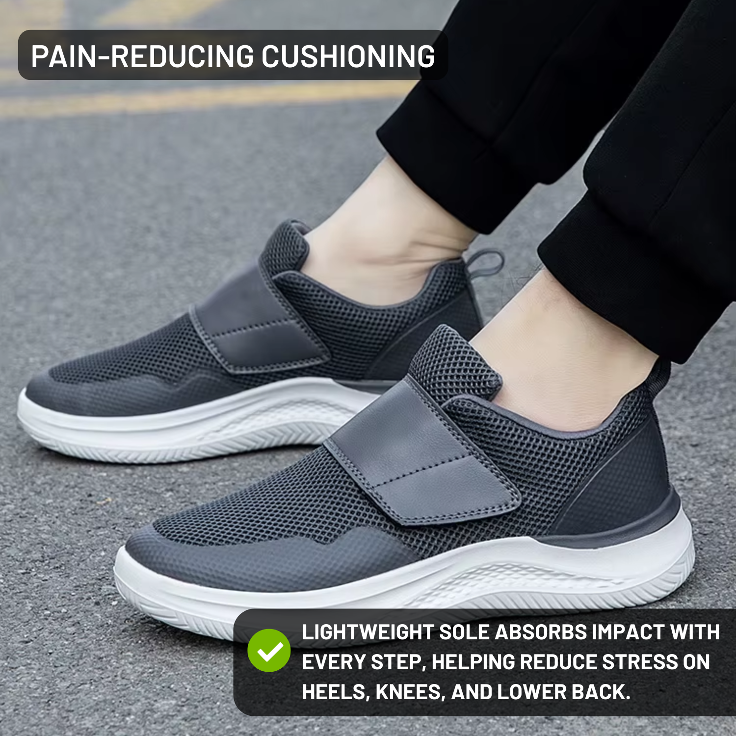 Strivon Ortho Ease – Adjustable Orthopedic Shoes for Wide & Swollen Feet