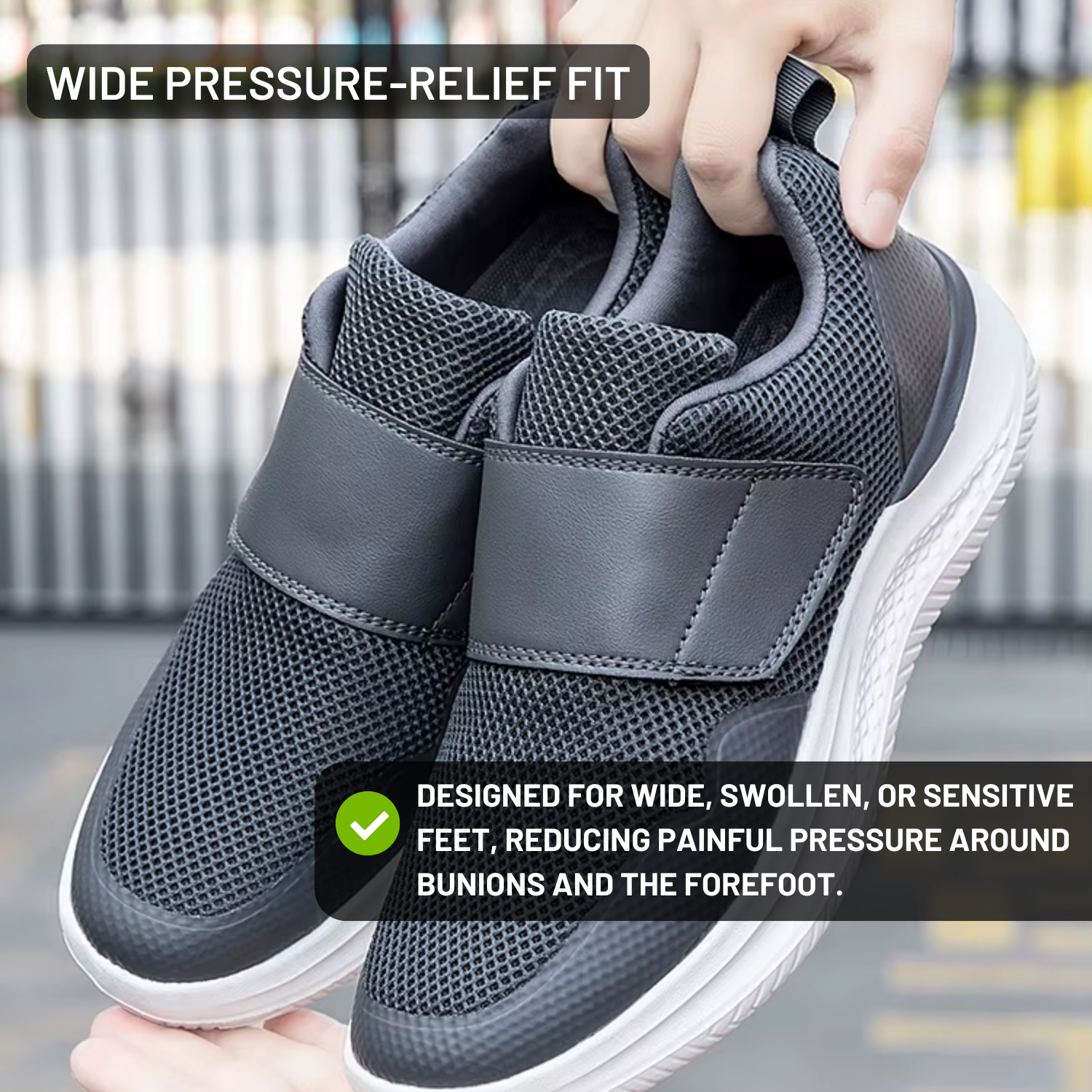 Strivon Ortho Ease – Adjustable Orthopedic Shoes for Wide & Swollen Feet