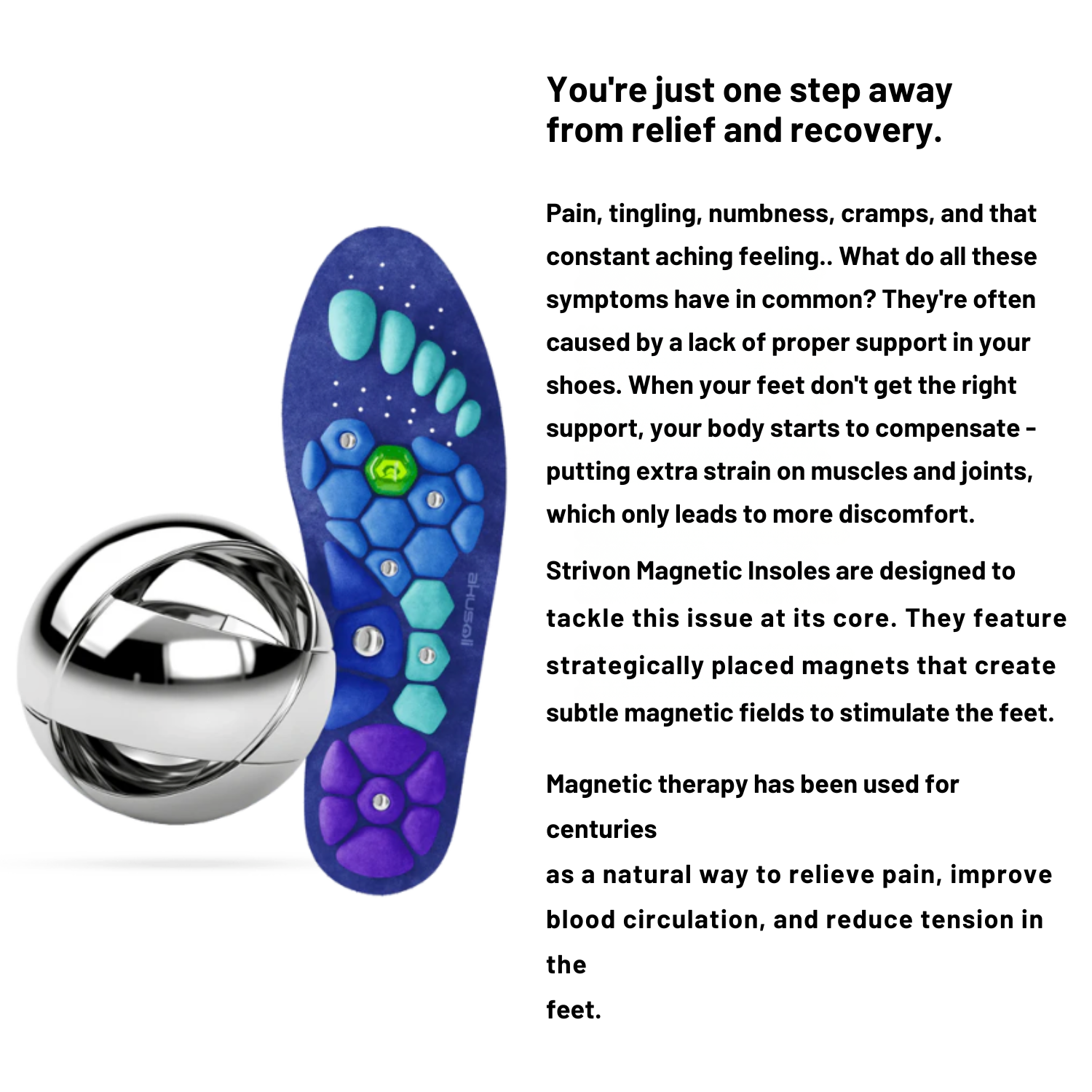 Strivon Magnetic Insoles